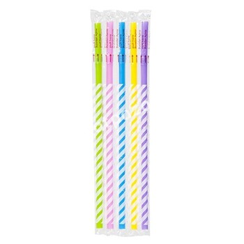 Çizgili Jelatinli Köpüklü Pipet